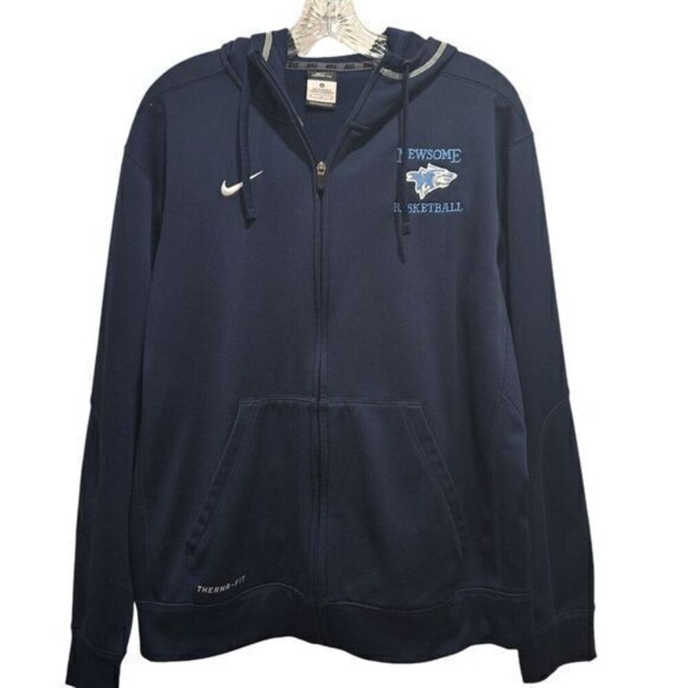 Nike Therma-fit Unisex Youth Medium Full-Zip Hooded Jacket in Blue by NEWSOME